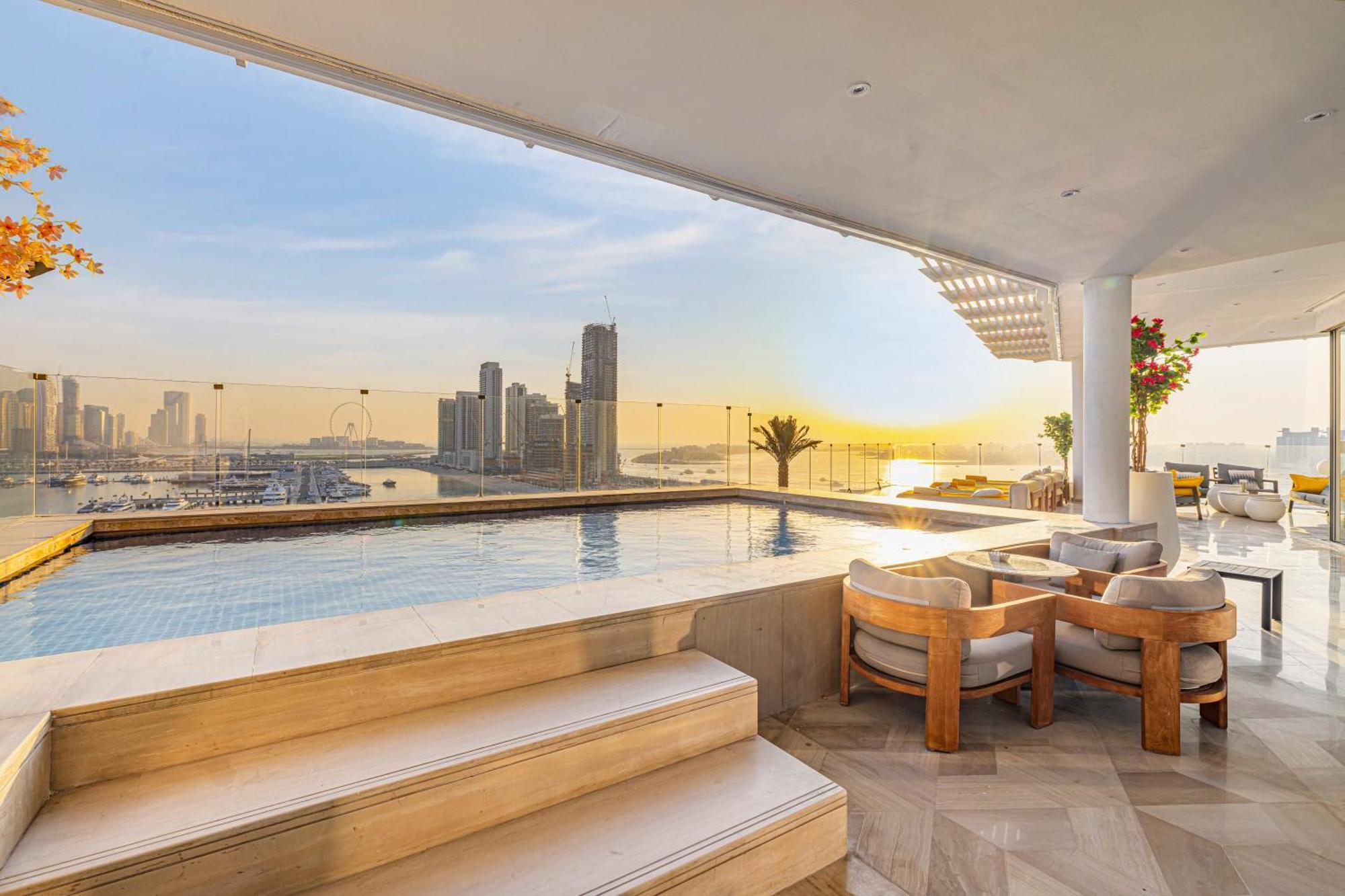 Five Palm Jumeirah 2Br Luxury Penthouse , Full Marina See View With Private Pool Dubai Exteriör bild
